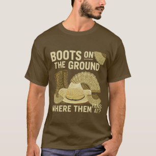 Camiseta Botas no chão