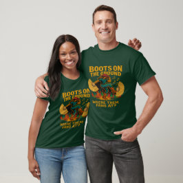 Camiseta Botas no chão