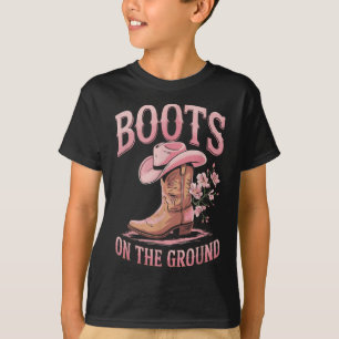 Camiseta Botas No Ground Black Cowgirl Western Onde