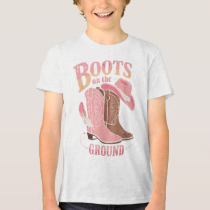 Camiseta Botas No Ground Black Cowgirl Western Onde