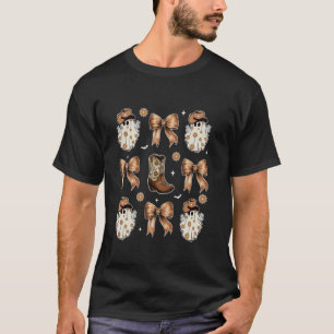 Camiseta Botas ocidentais de cowboy fantasma de Halloween c