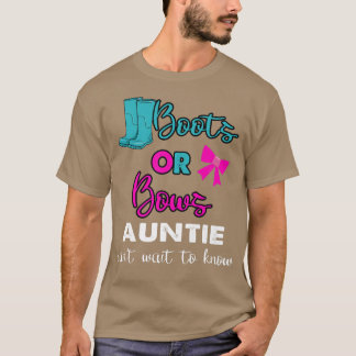 Camiseta botas ou Arcos Sexo Revelar festa do bebê Tia Matc