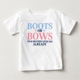 Camiseta Botas ou Laços O seu irmão te ama