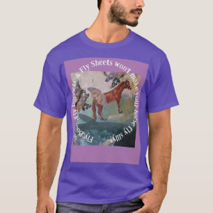 Camiseta botas voadoras não farão seu cavalo voar, bobo