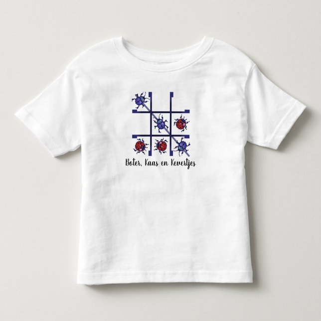 Camiseta Boter, kaas en kevertjes. Pixelart (Frente)