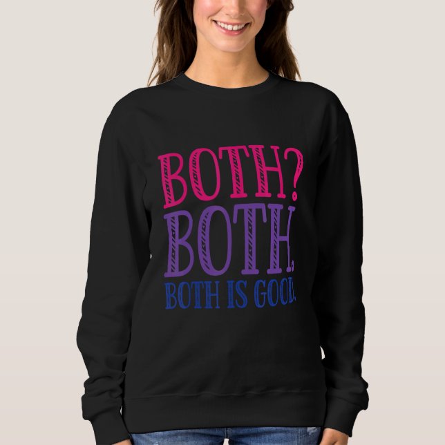 Camiseta Both Is Good  Bi Pride Butterfly LGBTQ  Bisexual (Frente)
