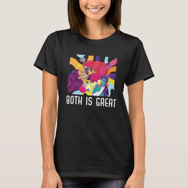 Camiseta Both Is Great Bi Bisexual Rainbow Pride Bisexualit (Frente)