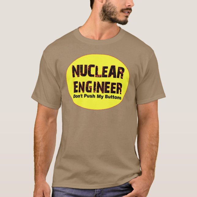 Camiseta Botões de Engenheiro nuclear (Frente)