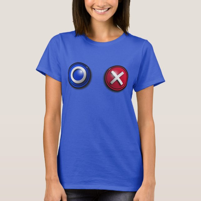 Camiseta Botões de Votação Femininos (Frente)