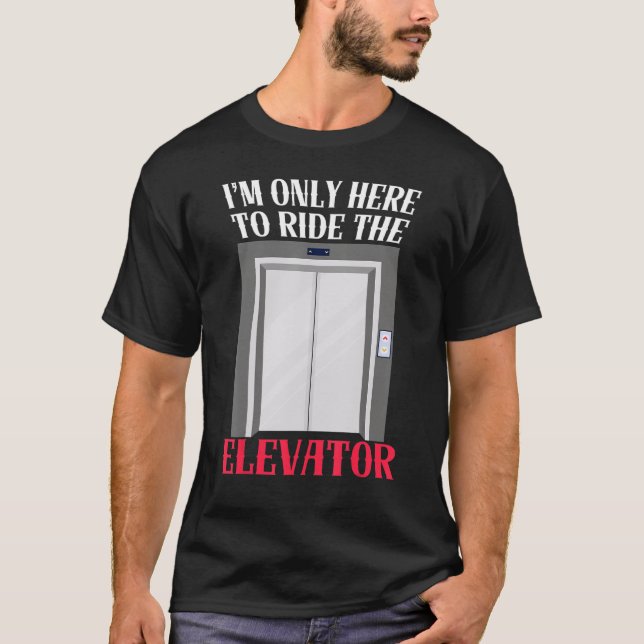 Camiseta Botões elevadores Construtores mecânicos de técnic (Frente)