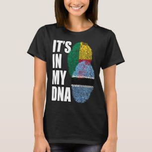 Camiseta Botsuana E Beninês Misturar DNA Herança De Sinaliz