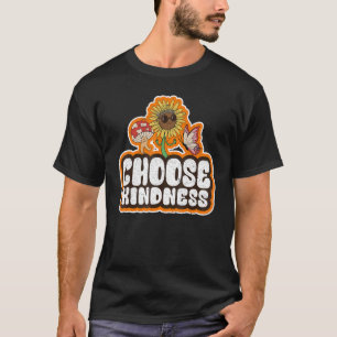 Camiseta Bottermosca girassol positivo para a paz Escolha K