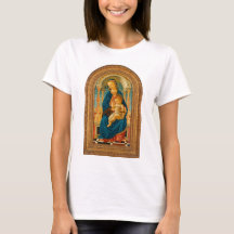 Botticelli (1445-1510) Madonna & Criança Enthroned