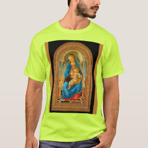 Camiseta Botticelli (1445-1510) Madonna & Criança Enthroned