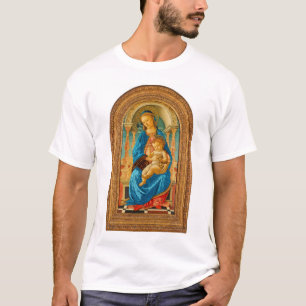 Camiseta Botticelli (1445-1510) Madonna & Criança Enthroned