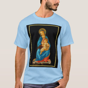Camiseta Botticelli Madonna e Criança Enthroned