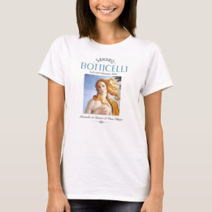 Camiseta Botticelli Nascimento de Pintura de Vênus e Biolog