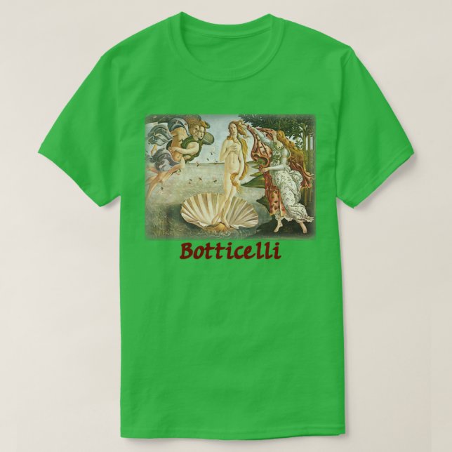 Camiseta Botticelli Nascimento de Vênus 2 (Frente do Design)