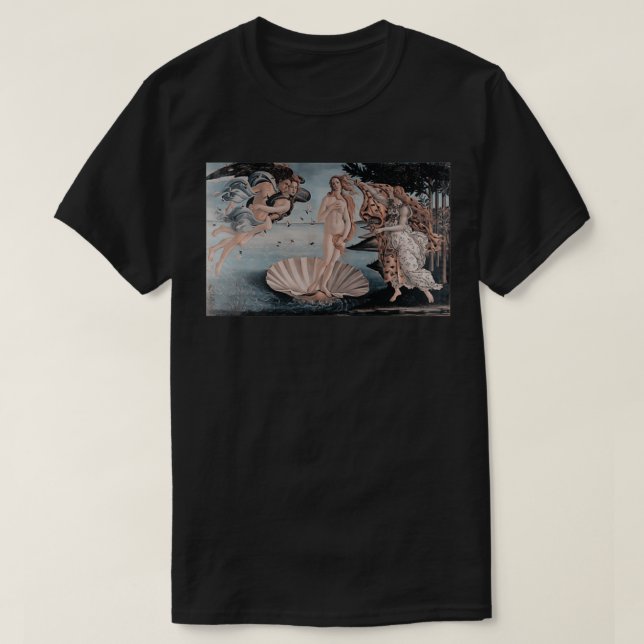 Camiseta Botticelli Nascimento de Vênus 6 (Frente do Design)
