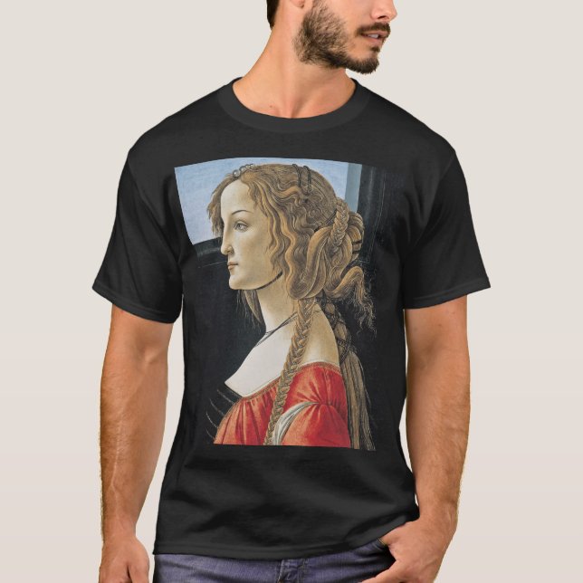 Camiseta Botticelli Portrait Of Simonetta Vespucci 1caesium (Frente)