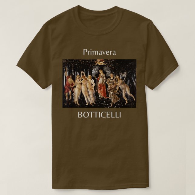 Camiseta Botticelli Primavera Italian Painting Art (Frente do Design)
