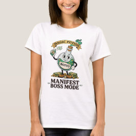 Camiseta Botto Manifest Modo Chefe Cartoon Retro dos Anos 1