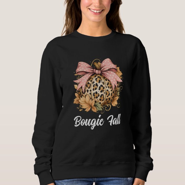 Camiseta Bougie Fall Lepard Pumpkin Girassol (Frente)