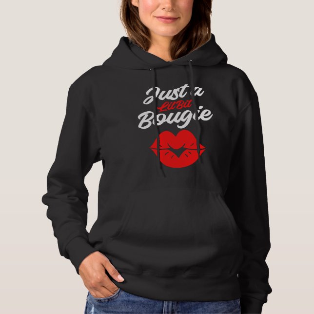 Camiseta Bougie Lips  Humor Quotes Boujie Fancy Classy Pers (Frente)
