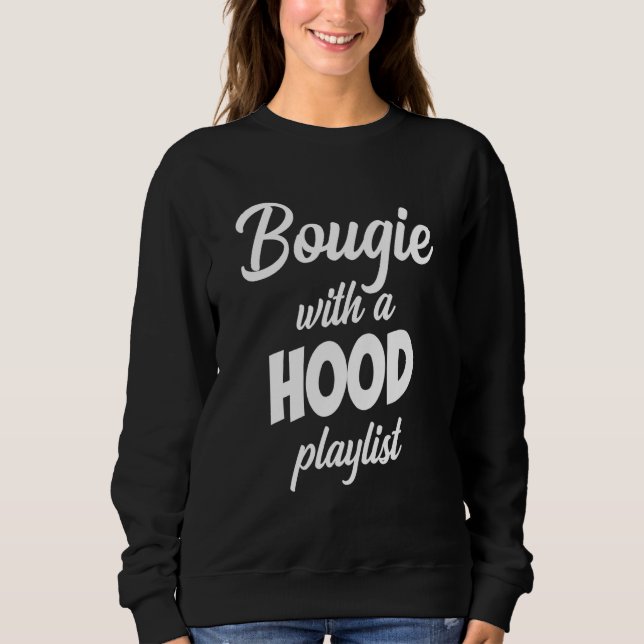 Camiseta Bougie With A Hood Playlist Apparel (Frente)