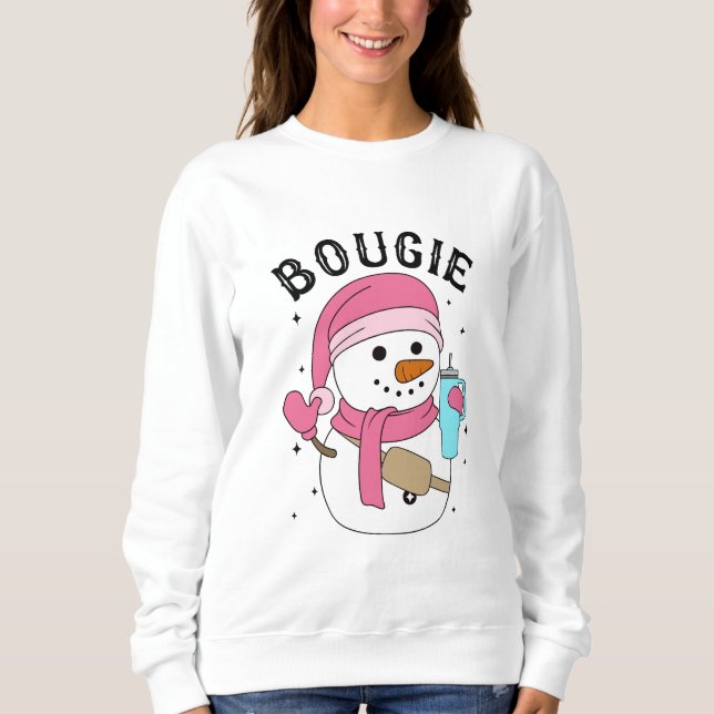 Camiseta Bougie Xmas Snowman (Frente)