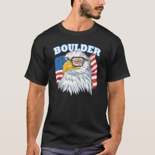 Camiseta Boulder City eagle American flag USA animal selvag