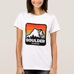 Camiseta Boulder Colorado Skiing Snowboard Family Trip