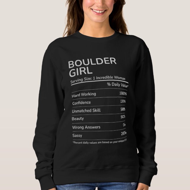 Camiseta Boulder Girl Funny Colorado Hometown (Frente)