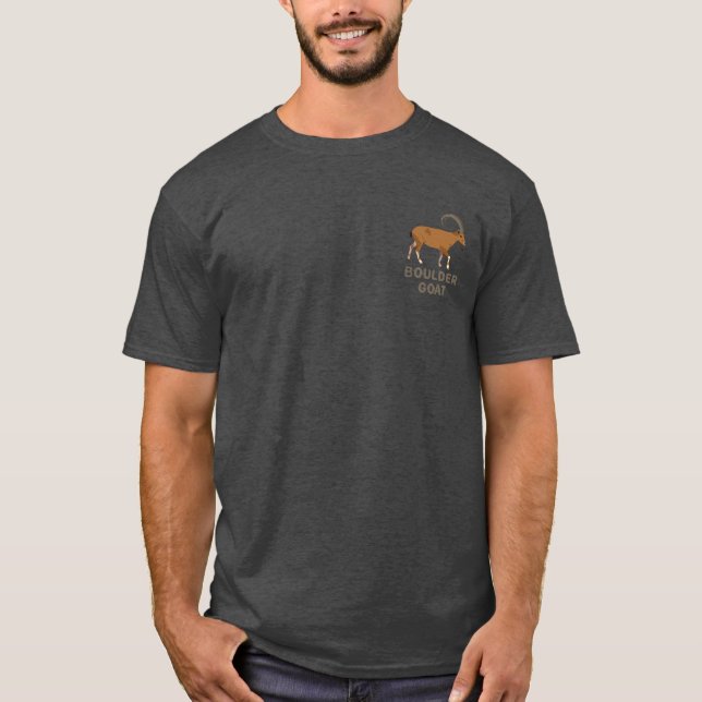 Camiseta Boulder Goat (ambos os lados) (Frente)