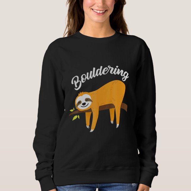 Camiseta Boulder Sloth Subindo Rock (Frente)