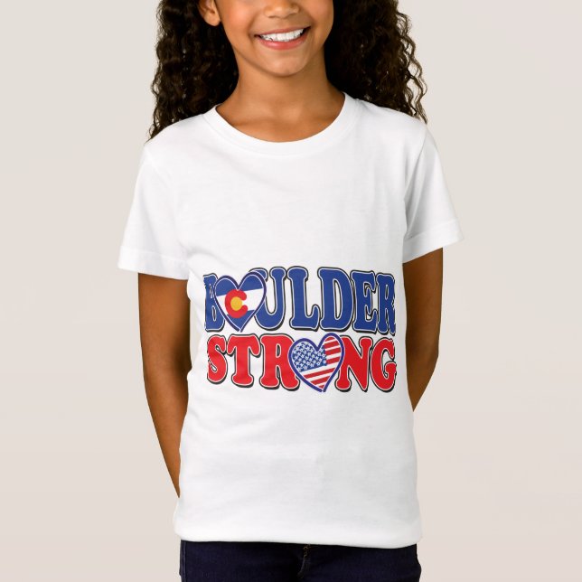 Camiseta Boulder Strong EUA (Frente)