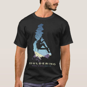 Camiseta Bouldering Boulder Subindo Subindo Para O Exterior