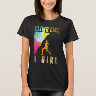 Camiseta Bouldering Rock Clima Mulheres Meninas Crianças Ro