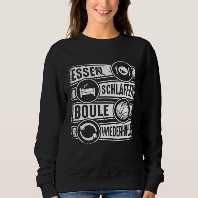 Camiseta Boule Essen Sleep Repeat Petanque Boules (Frente)