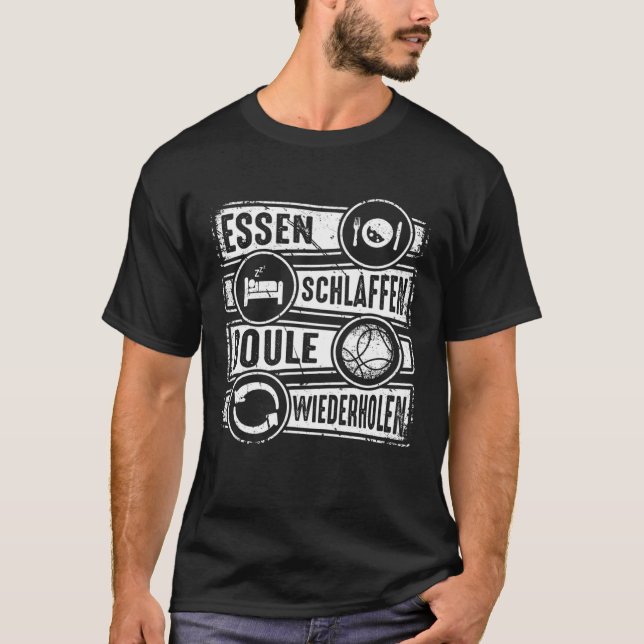 Camiseta Boule Essen Sleep Repeat Petanque Boules (Frente)