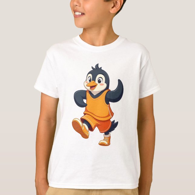 Camiseta "Bounce Mode: Penguin Power Play!" (Frente)