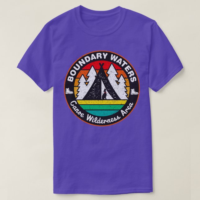 Camiseta Boundary Waters Canoe Area Wilderness LLLL (Frente do Design)