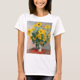 Camiseta Bouqet of Sunflower por Claude Monet