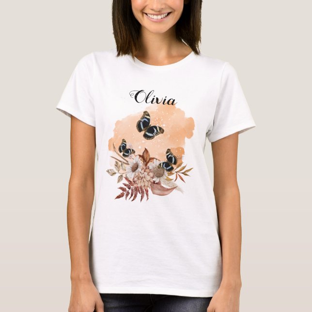 Camiseta Bouquet floral blooming garden (Frente)