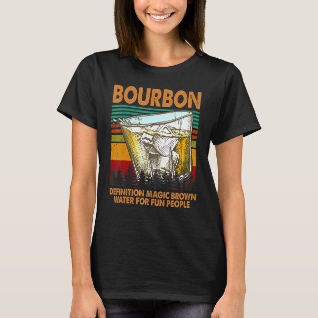 Camiseta Bourbon Definition Magic Brown Water For Divertit  (Frente)