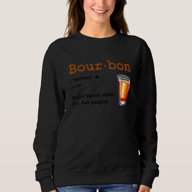Camiseta Bourbon Definition Magic Brown Water For Fun Peopl (Frente)