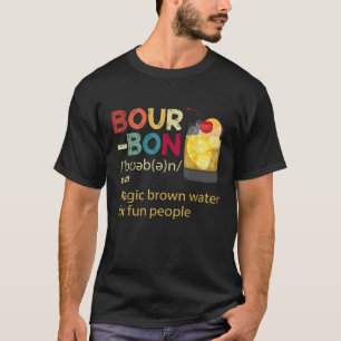 Camiseta Bourbon Definition Vintage Bebendo Magic Brown Wa