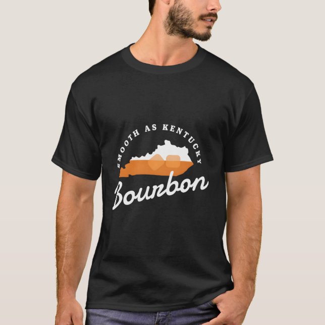 Camiseta Bourbon Drinker Smooth As Whiskey de Kentucky Bour (Frente)