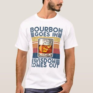Camiseta Bourbon entra na sabedoria sai do Bebendo de vinhe