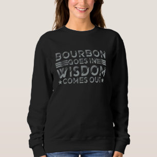 Camiseta Bourbon entra na sabedoria sai gracioso Whiskey Dr
